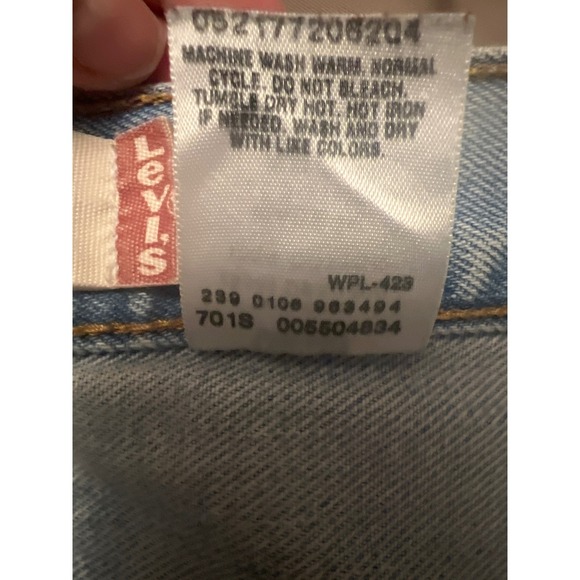 Vintage Levi's Jeans Mens 36x32 Faded Blue 550 Relaxed Fit 100% Cotton Y2K 90's - Picture 15 of 15